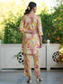 Multicolor Pure Cotton Floral Printed Straight Co-ord Set